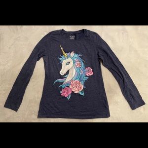 Childrens Place Large Navy long sleeve tshirt